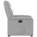 Fauteuil verstelbaar stof wolk grijs