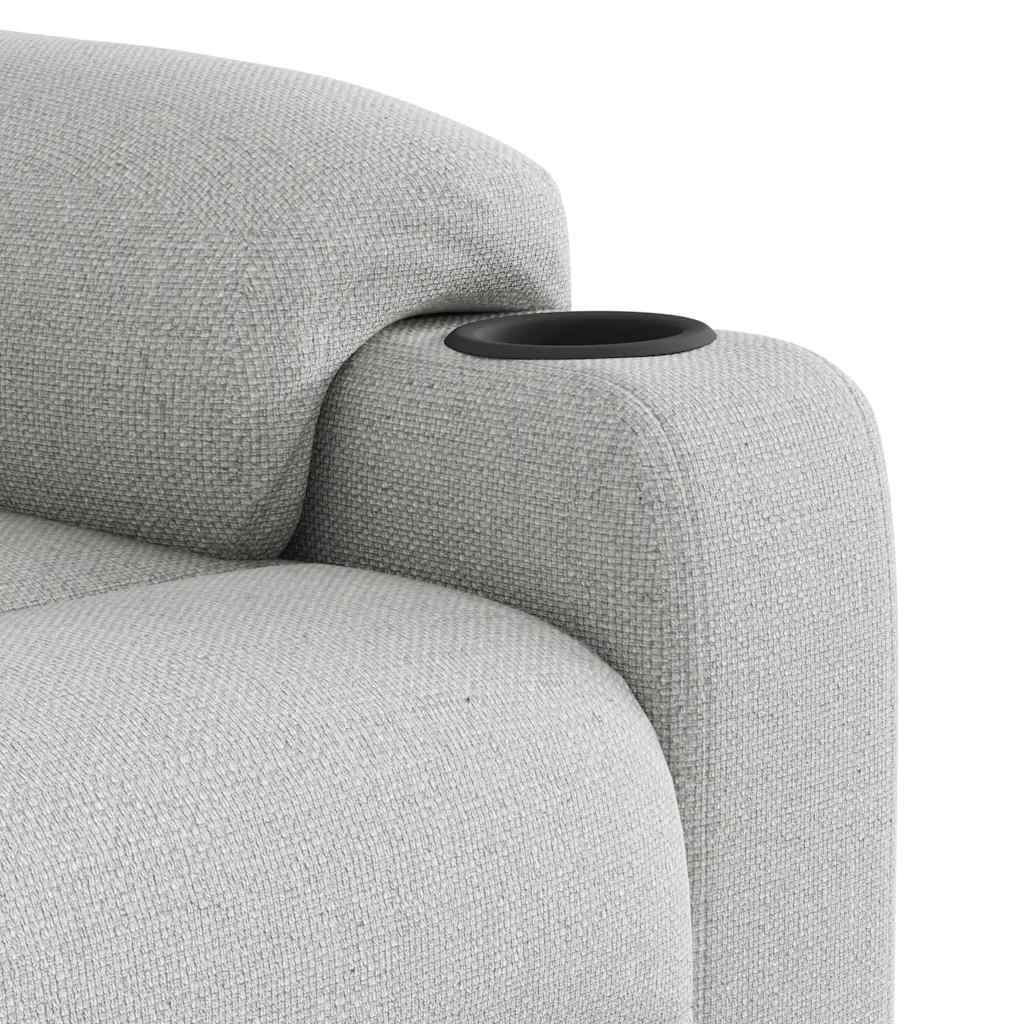 Fauteuil verstelbaar stof wolk grijs