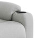 Fauteuil verstelbaar stof wolk grijs