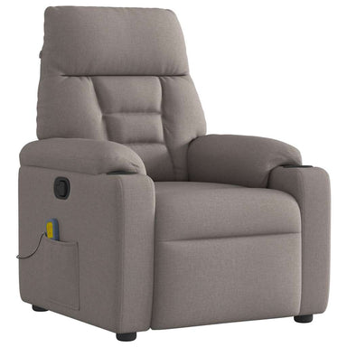 Massagestoel verstelbaar stof taupe