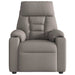 Massagestoel verstelbaar stof taupe