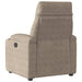 Fauteuil verstelbaar microvezelstof taupe