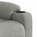 Fauteuil verstelbaar microvezelstof lichtgrijs