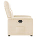 Fauteuil verstelbaar microvezelstof beige