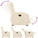 Fauteuil verstelbaar microvezelstof beige
