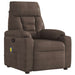 Massagestoel microvezelstof bruin