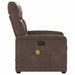 Massagestoel microvezelstof bruin