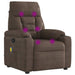 Massagestoel microvezelstof bruin