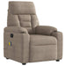 Massagestoel microvezelstof taupe