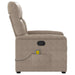 Massagestoel microvezelstof taupe