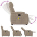 Massagestoel microvezelstof taupe