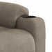 Massagestoel microvezelstof taupe