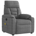 Massagestoel microvezelstof donkergrijs