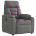 Massagestoel microvezelstof donkergrijs