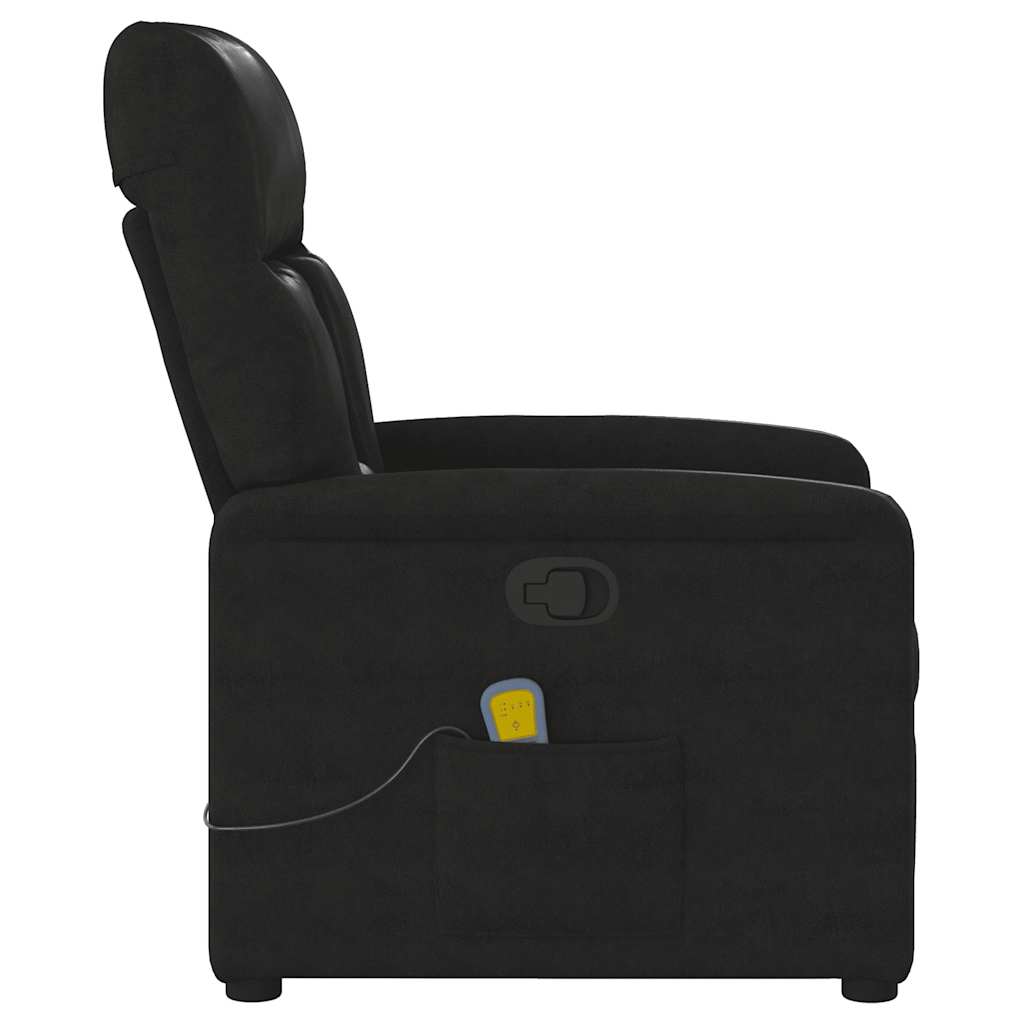 Massagestoel microvezelstof zwart