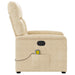 Massagestoel microvezelstof crèmekleurig
