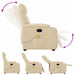 Massagestoel microvezelstof crèmekleurig