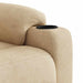 Massagestoel microvezelstof crèmekleurig