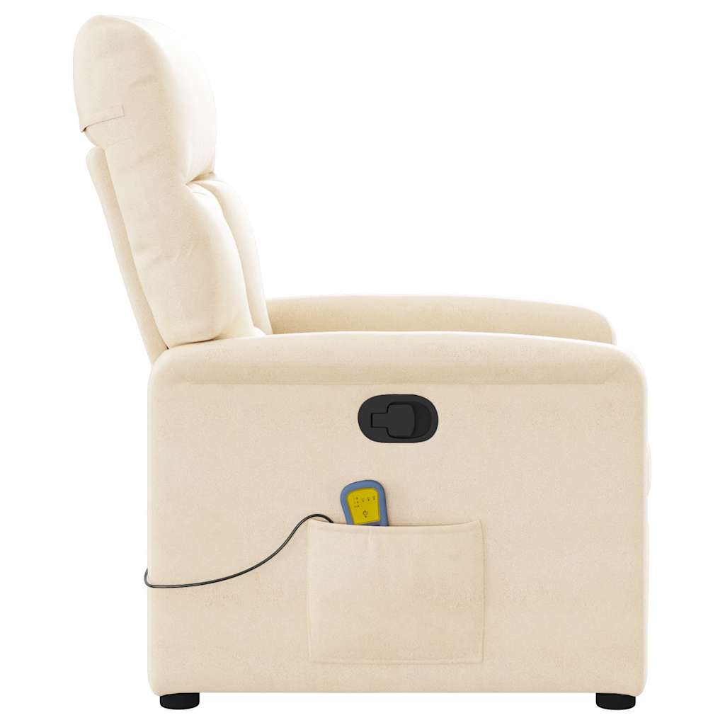 Massagestoel microvezelstof beige