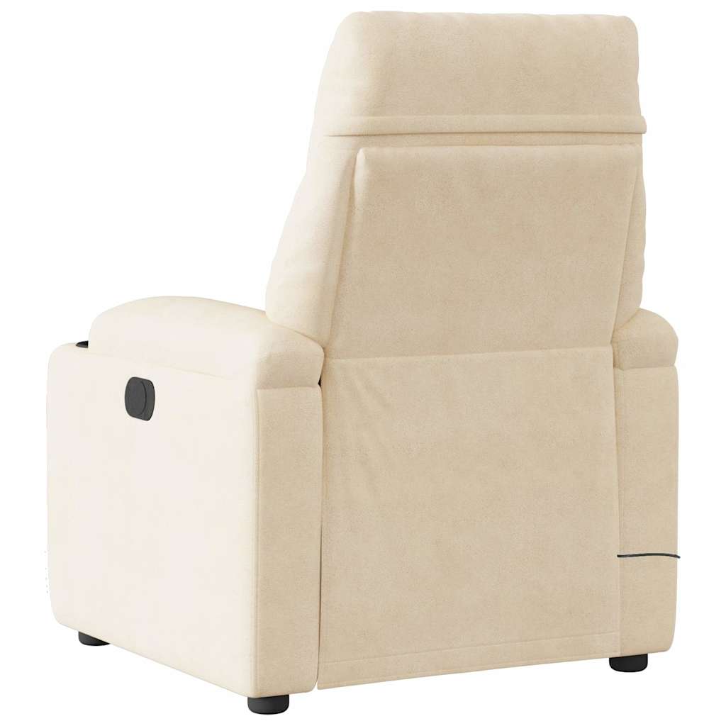 Massagestoel microvezelstof beige