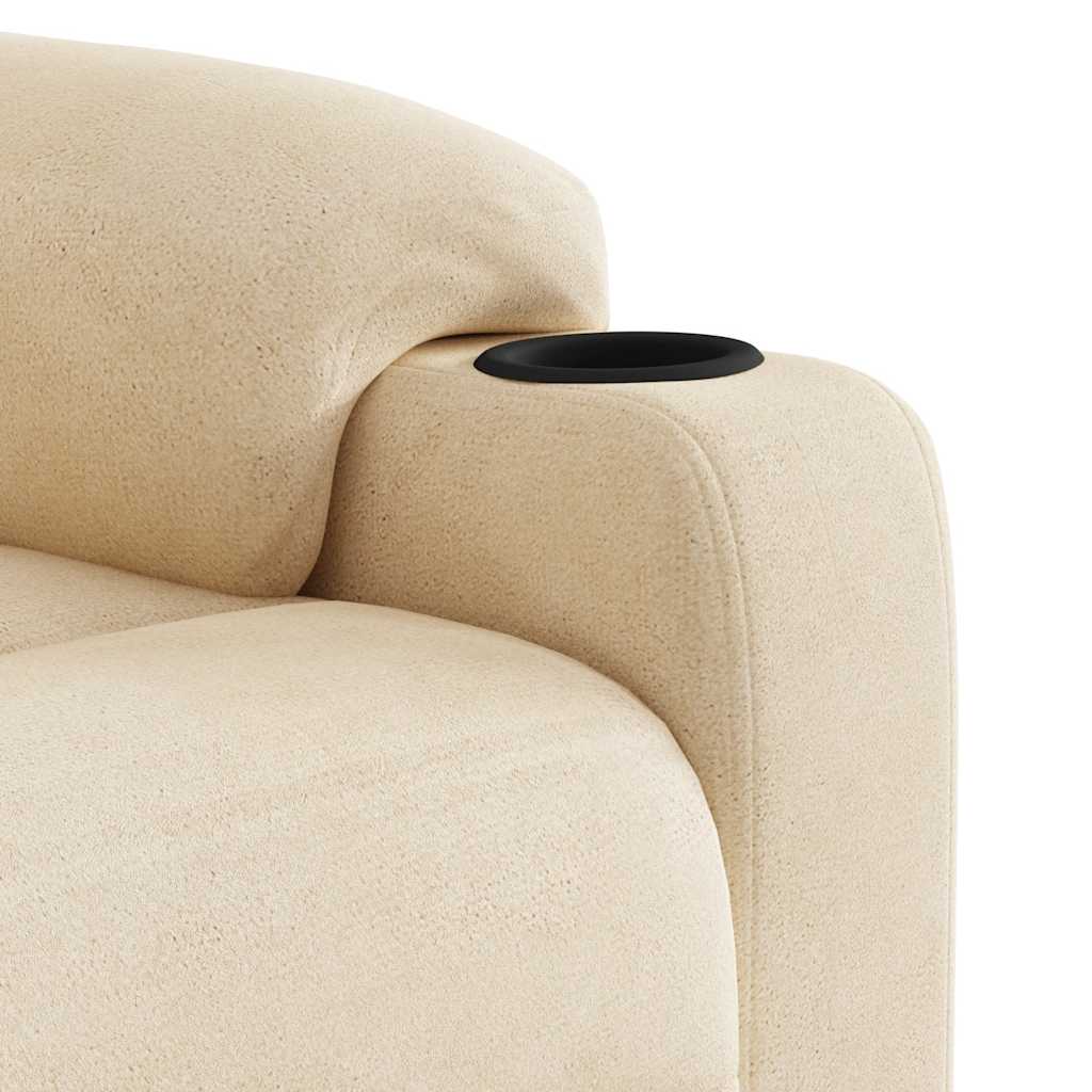 Massagestoel microvezelstof beige