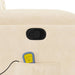 Massagestoel microvezelstof beige