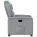 Fauteuil verstelbaar stof lichtgrijs