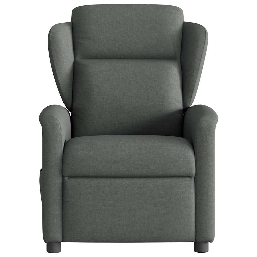 Fauteuil verstelbaar stof donkergrijs