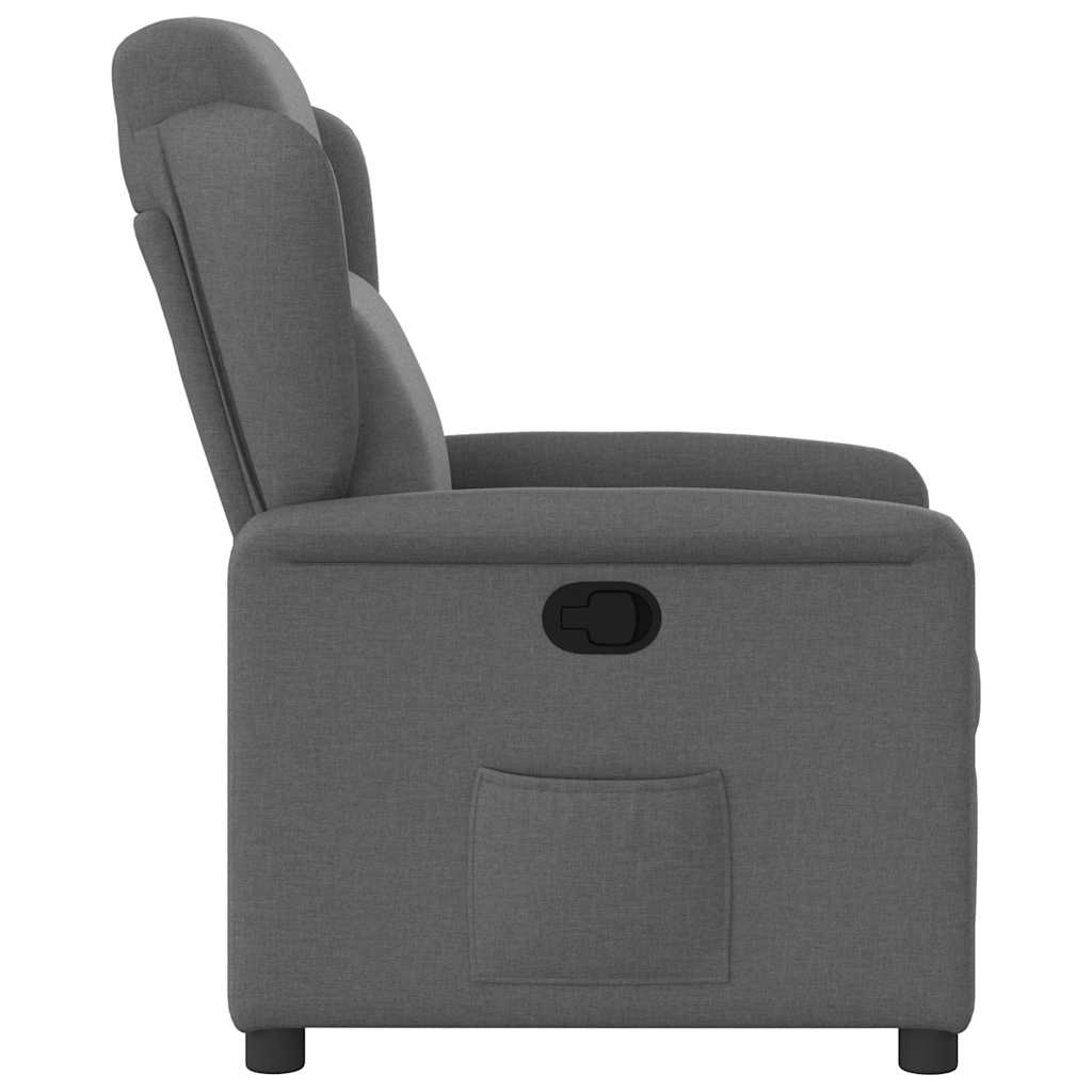 Fauteuil verstelbaar stof donkergrijs