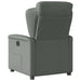 Fauteuil verstelbaar stof donkergrijs