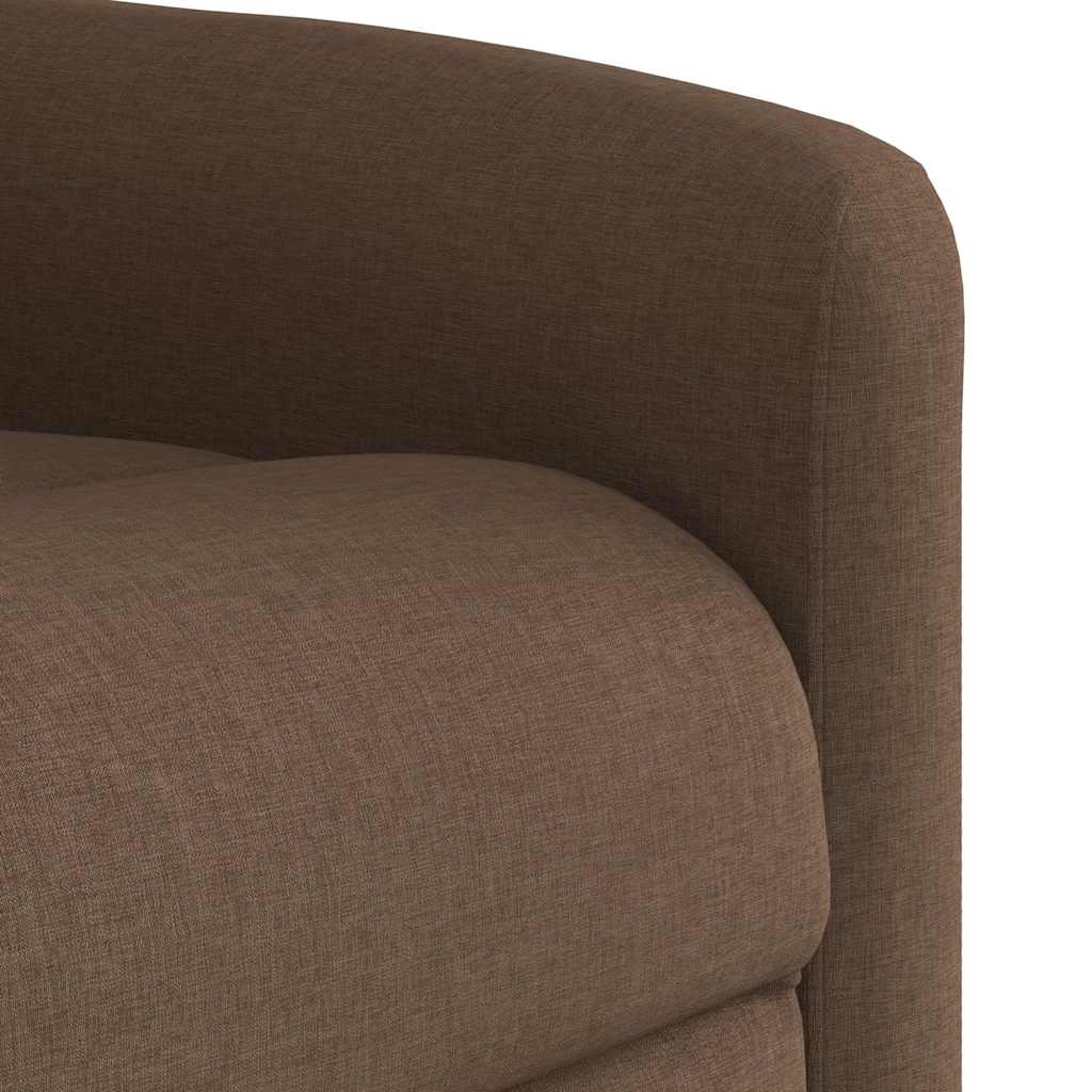 Fauteuil verstelbaar stof bruin