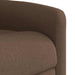 Fauteuil verstelbaar stof bruin