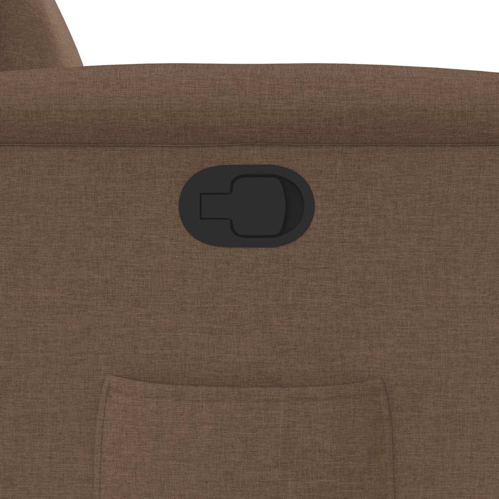 Fauteuil verstelbaar stof bruin