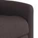 Fauteuil verstelbaar stof donkerbruin