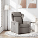Fauteuil verstelbaar stof taupe