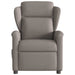 Fauteuil verstelbaar stof taupe
