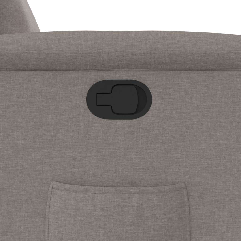 Fauteuil verstelbaar stof taupe