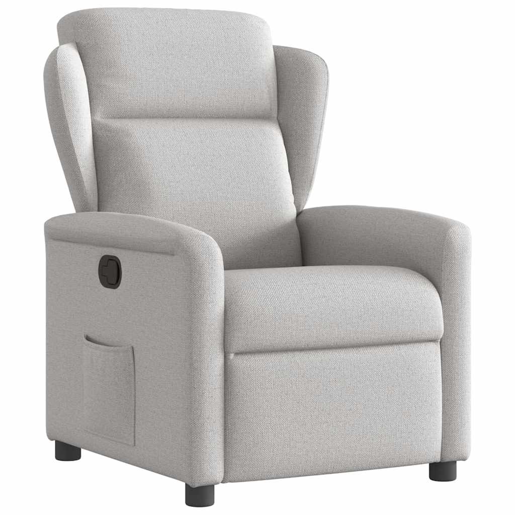 Fauteuil verstelbaar stof wolk grijs