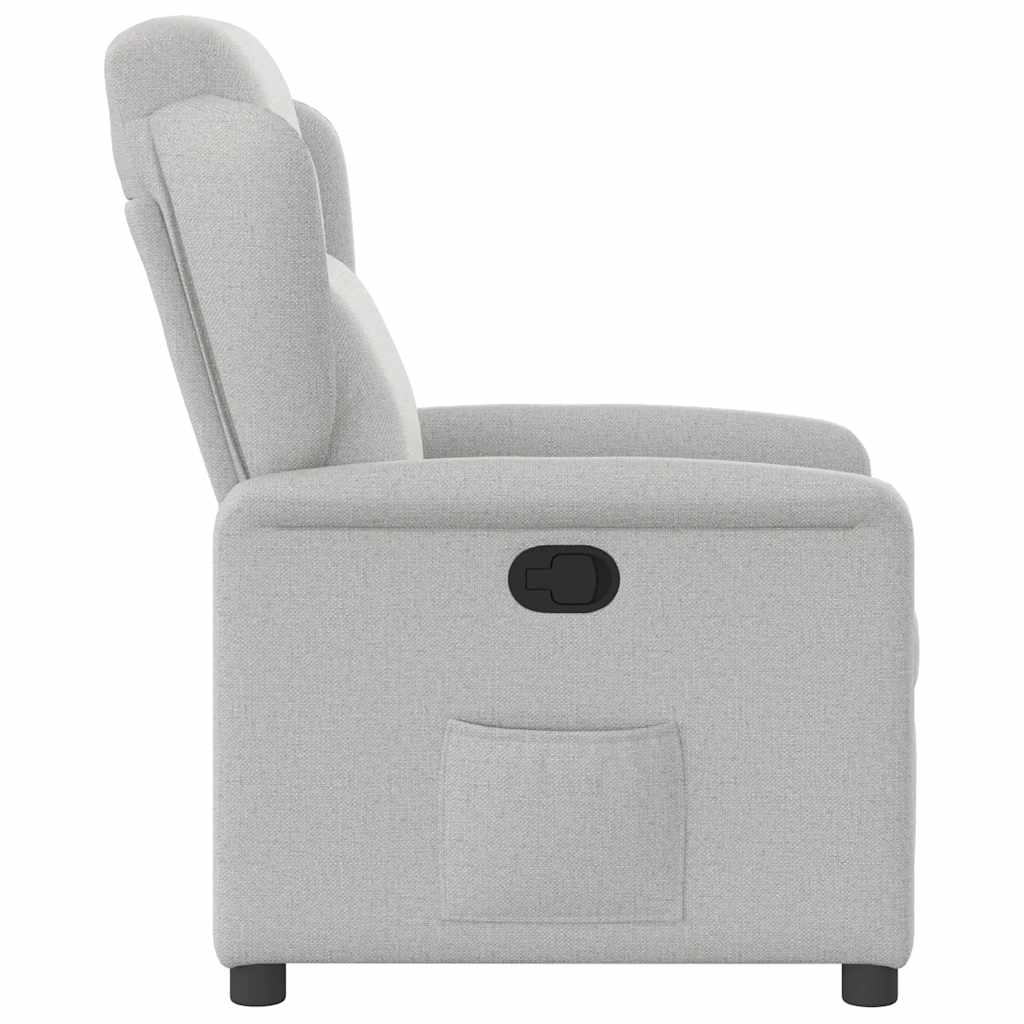 Fauteuil verstelbaar stof wolk grijs