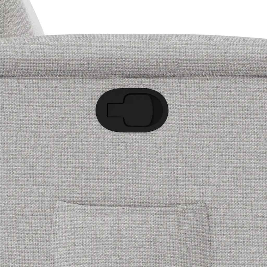 Fauteuil verstelbaar stof wolk grijs