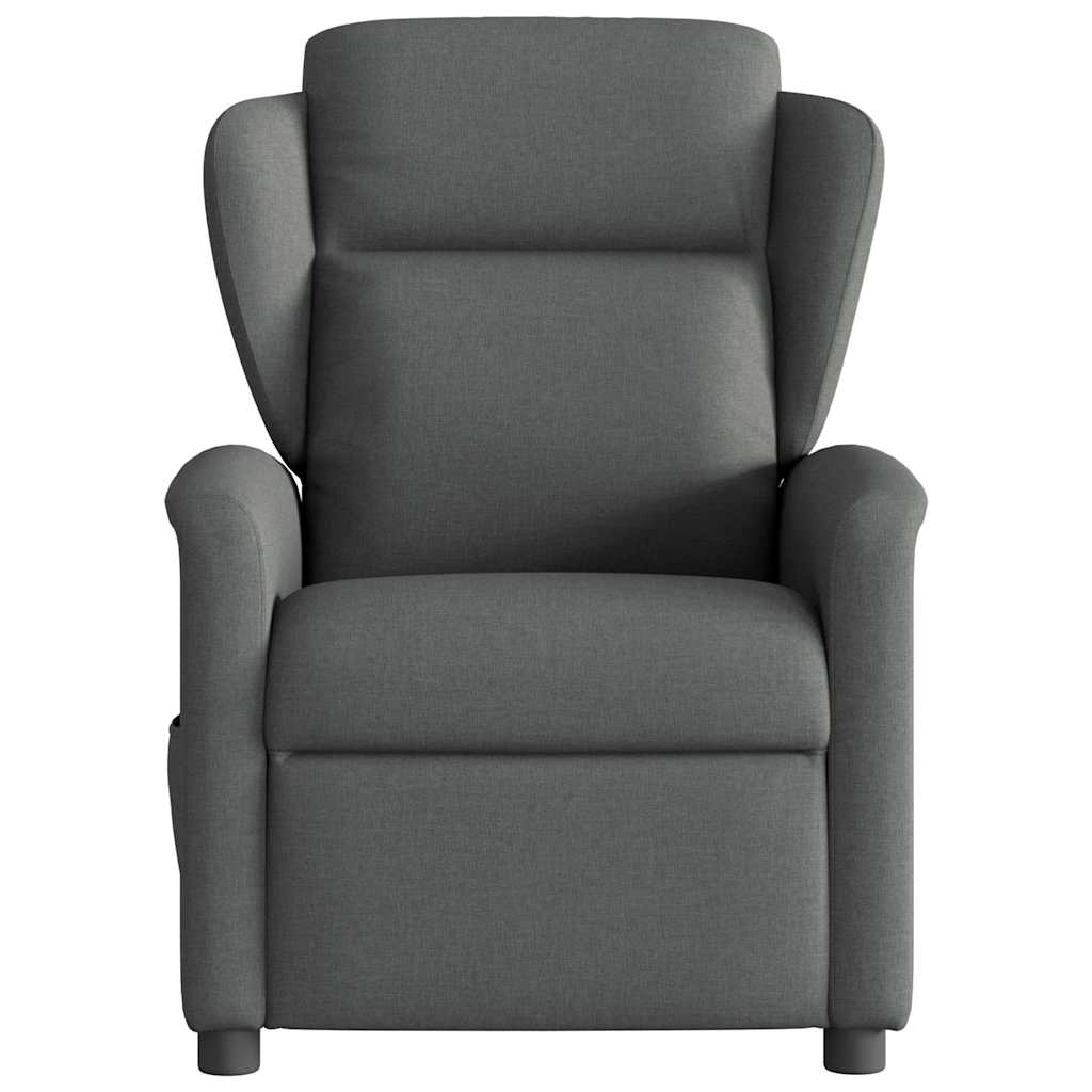 Massagestoel Donkergrijze Stof 1