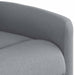 Fauteuil verstelbaar stof lichtgrijs
