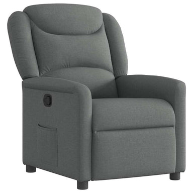 Fauteuil verstelbaar stof donkergrijs