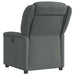 Fauteuil verstelbaar stof donkergrijs