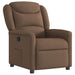 Fauteuil verstelbaar stof bruin