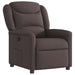 Fauteuil verstelbaar stof donkerbruin