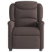 Fauteuil verstelbaar stof donkerbruin