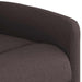 Fauteuil verstelbaar stof donkerbruin