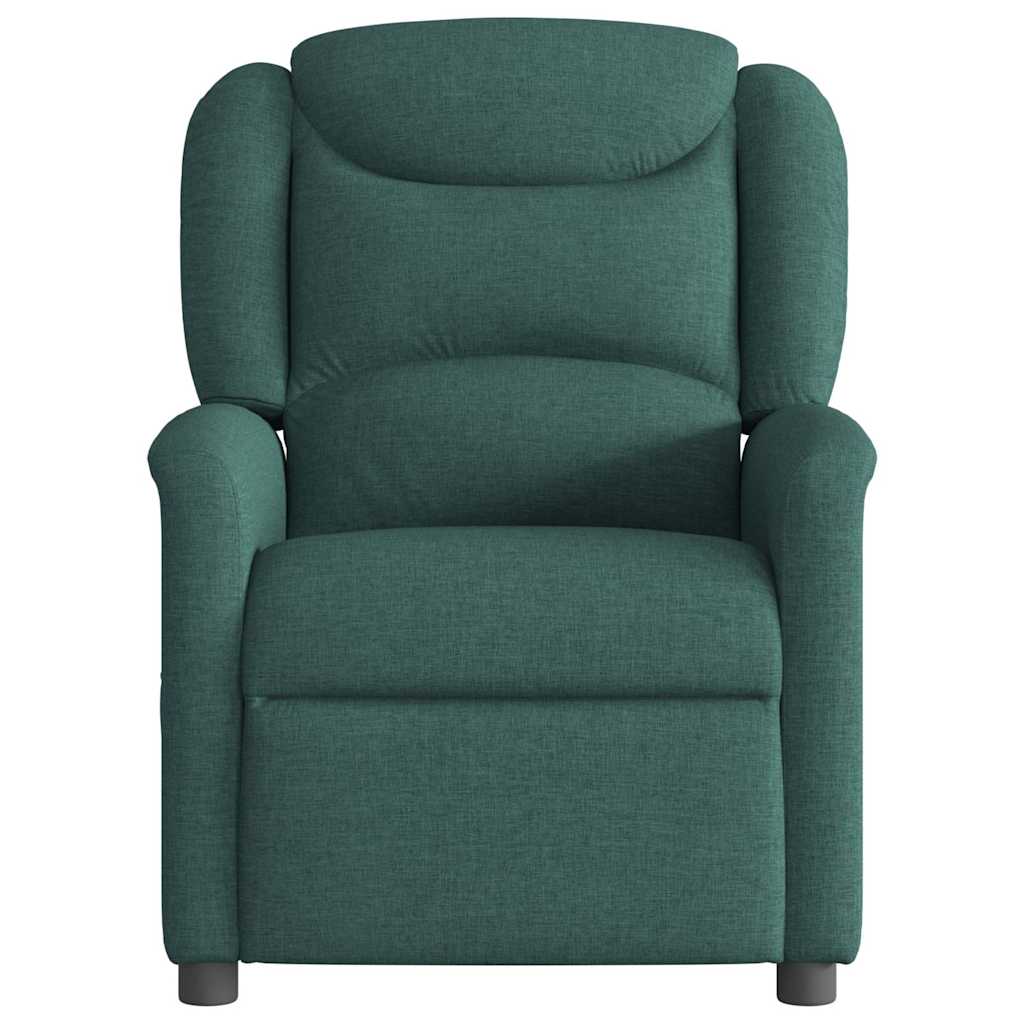 Fauteuil verstelbaar stof donkergroen