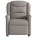 Fauteuil verstelbaar stof taupe